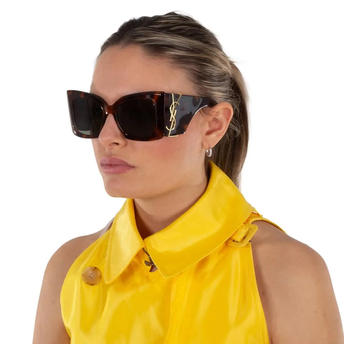 Saint Laurent Green Butterfly Ladies Sunglasses SL M119 Blaze 002 54