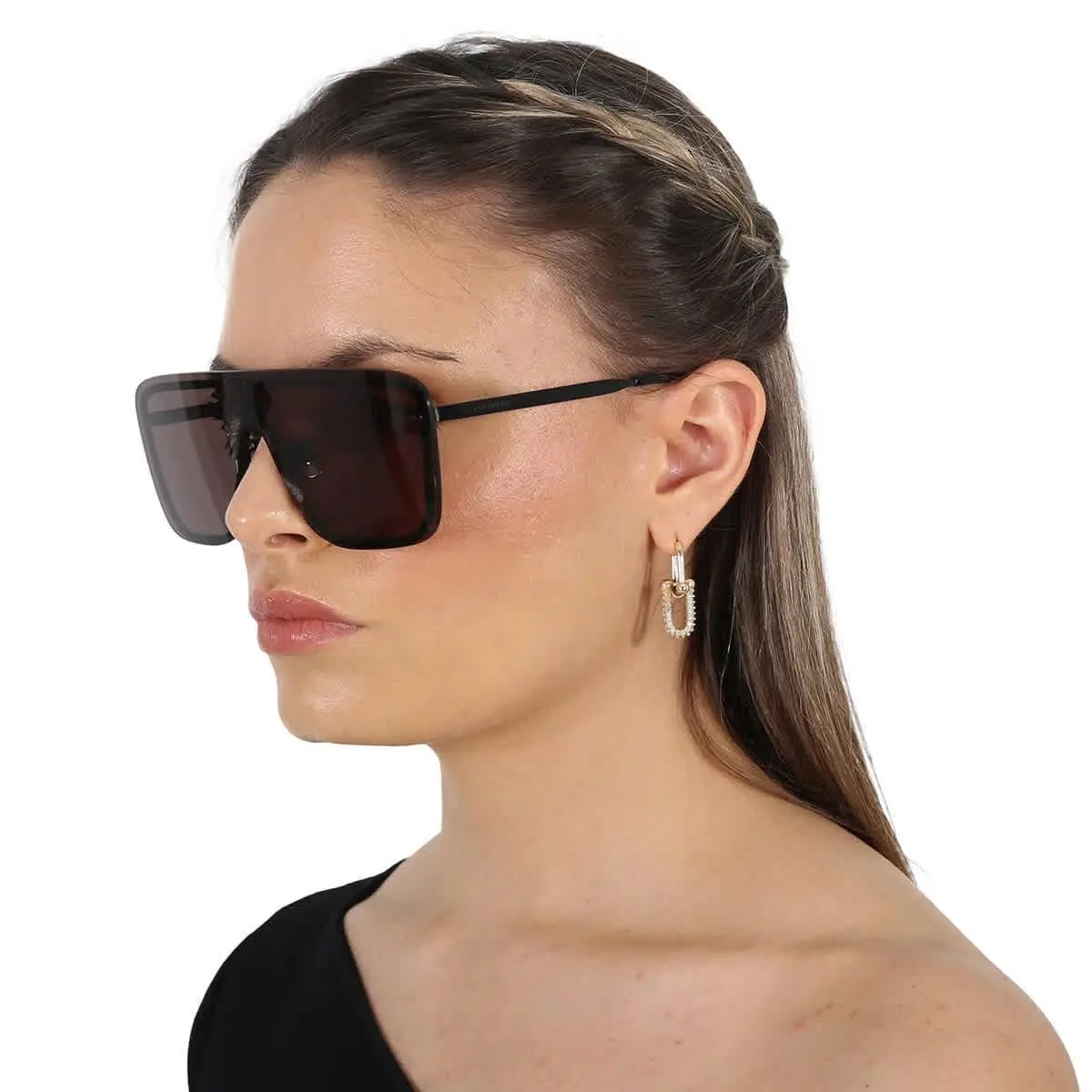 Saint Laurent Black Mask Unisex Sunglasses SL 364 Mask 002 99 SL 364 Mask 002 99 by Yves Saint Laurent