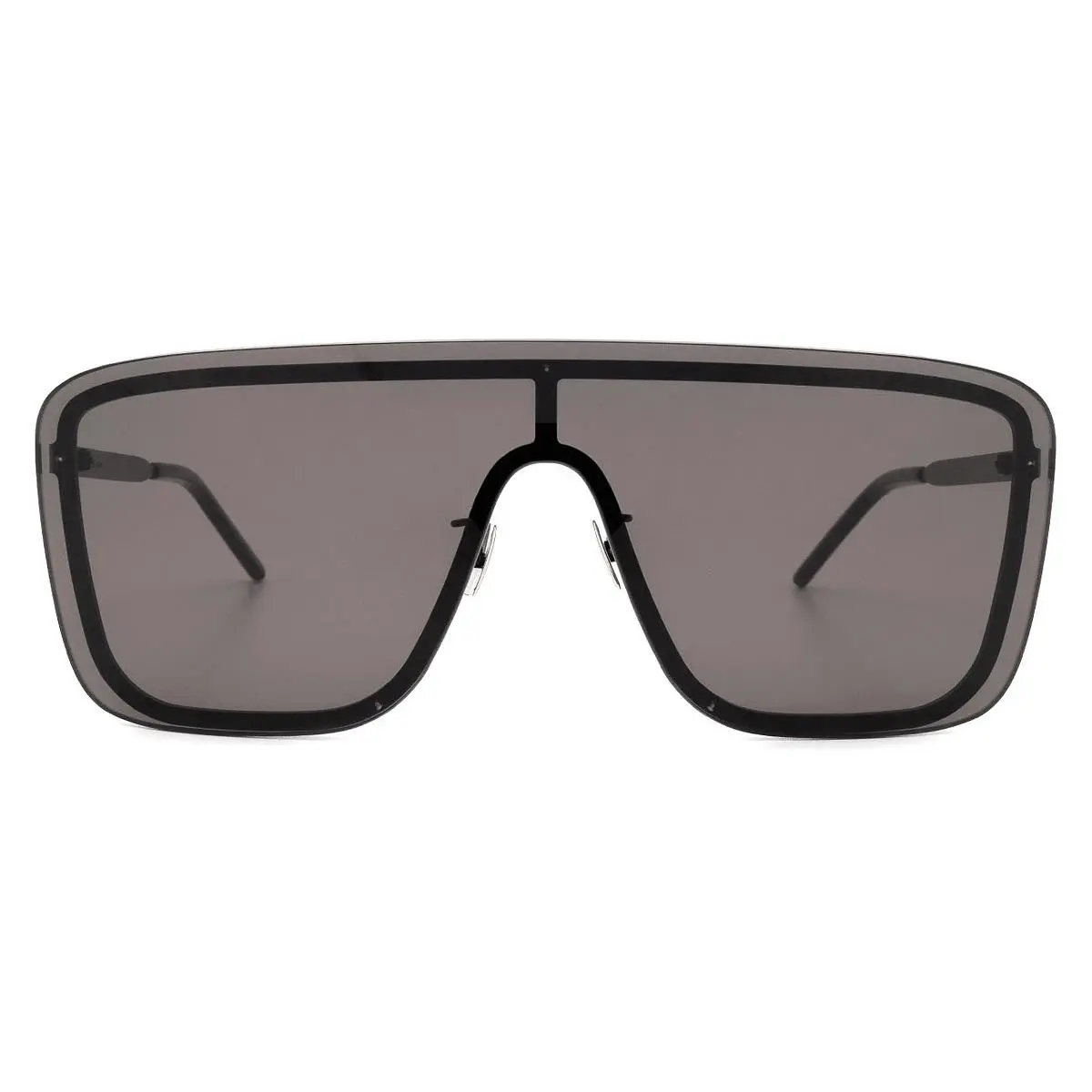 Saint Laurent SL 364 Mask Sunglasses Black Black 99mm - Frame: Black, Lens: Black