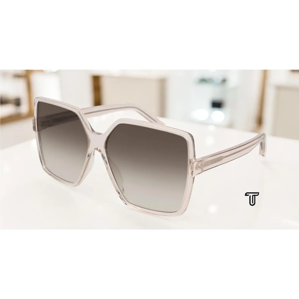 Saint Laurent SL 232 Betty 005 Rectangular Squared 63 mm Women`s Sunglasses by Yves Saint Laurent
