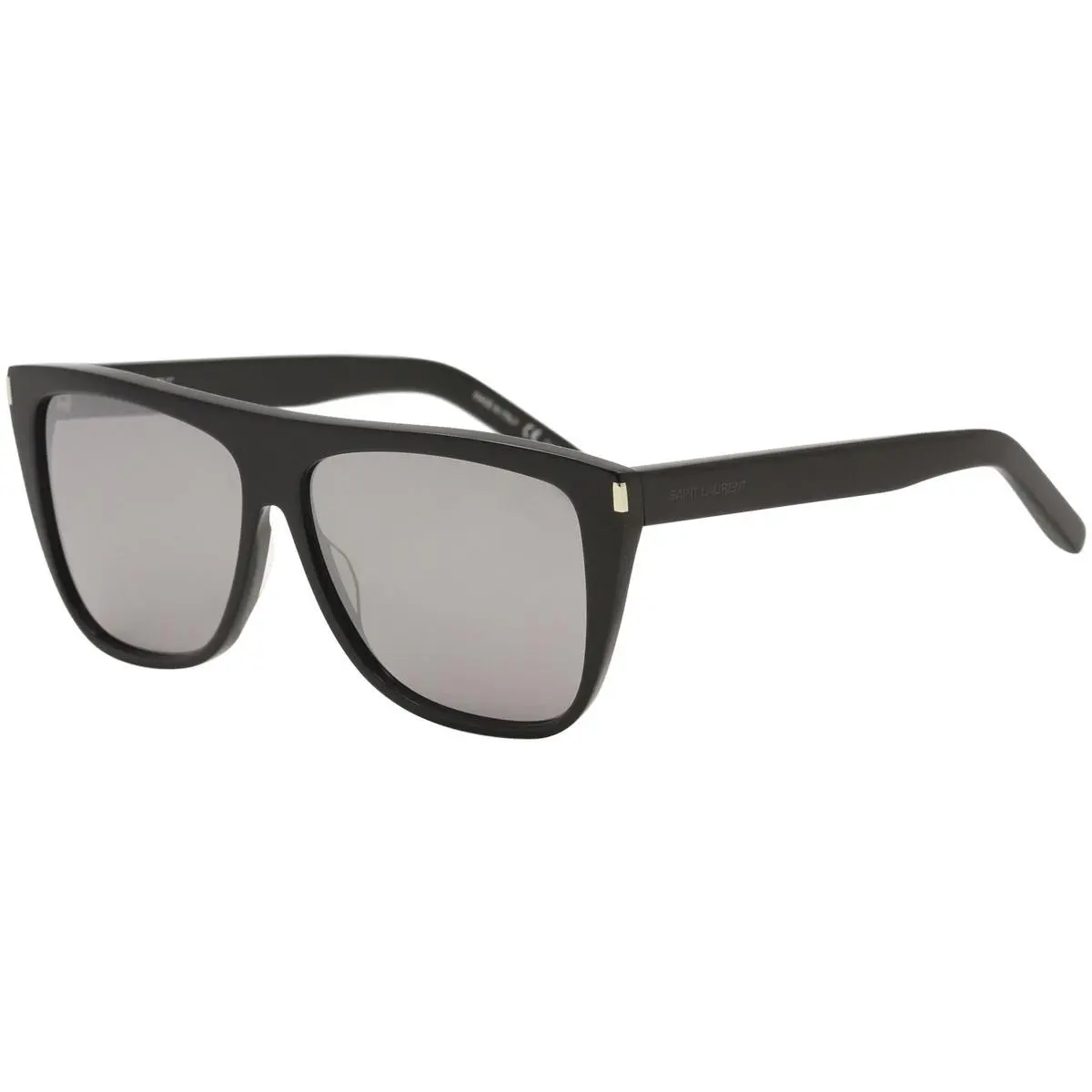 Saint Laurent SL1 001 Sunglasses Women`s Black/grey Lenses Fashion Square 59mm by Yves Saint Laurent