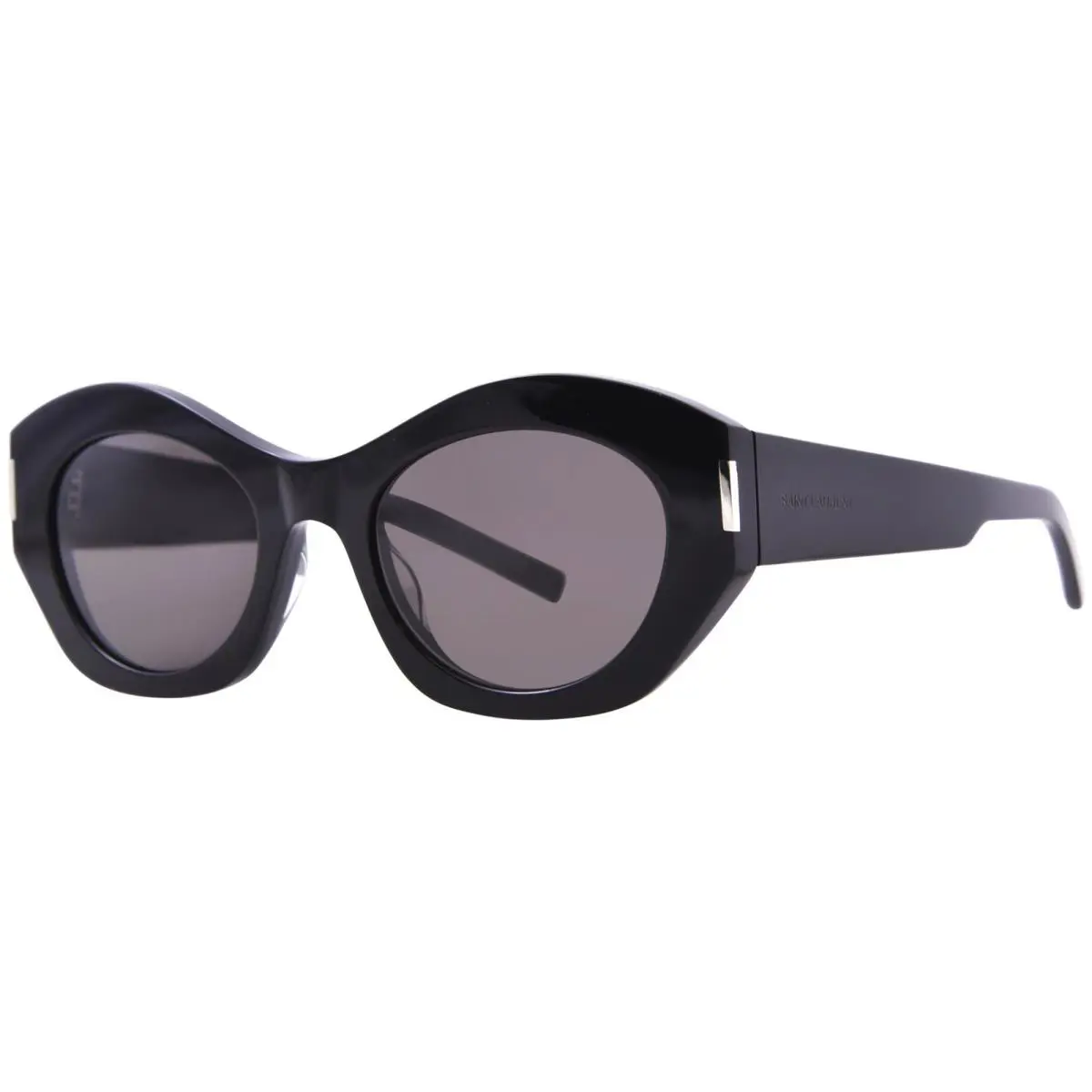 Saint Laurent SL-639 001 Sunglasses Women`s Black/black Cat Eye 52mm