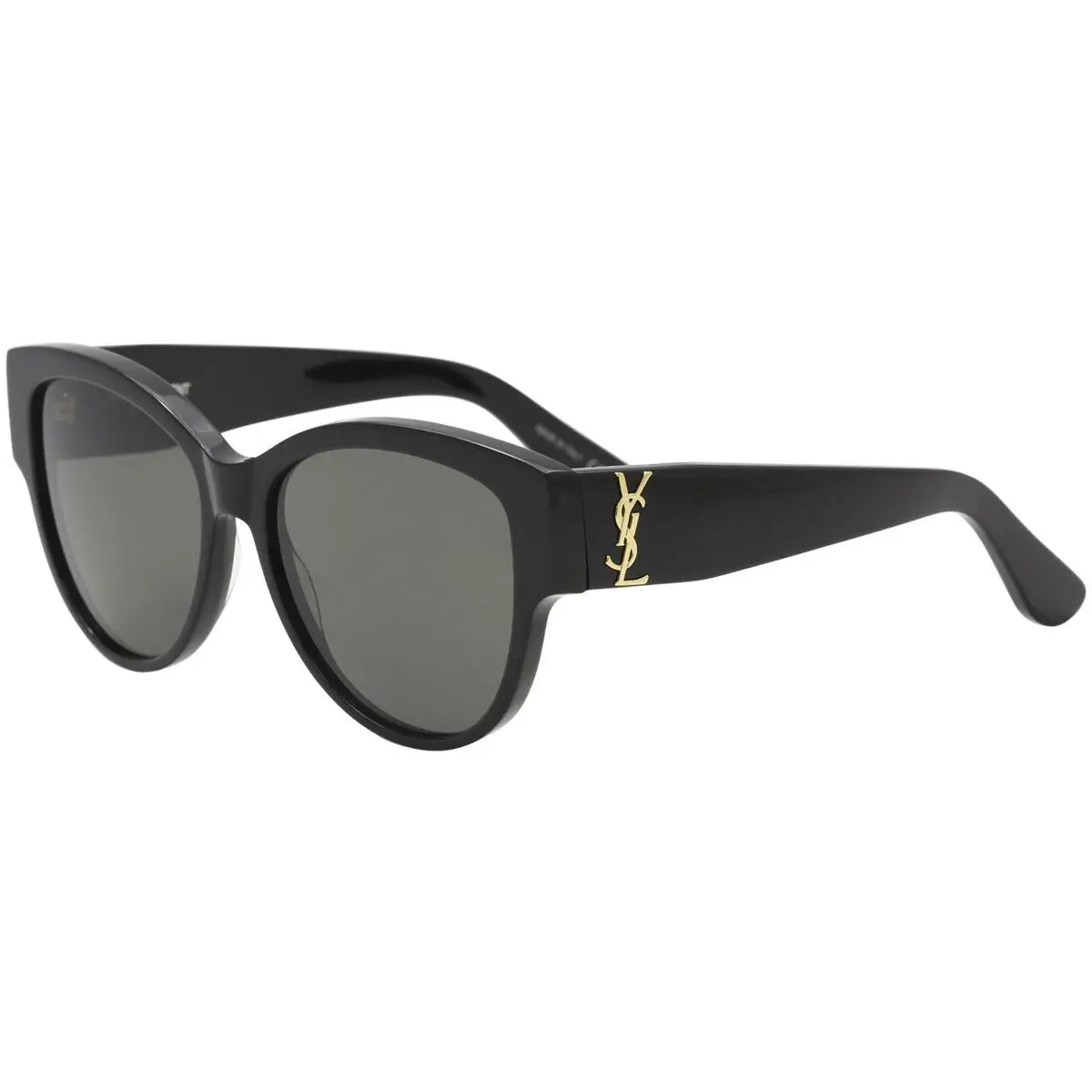 Saint Laurent SL M3 002 Sunglasses Women`s Black/grey Lens Butterfly Shape 55-mm
