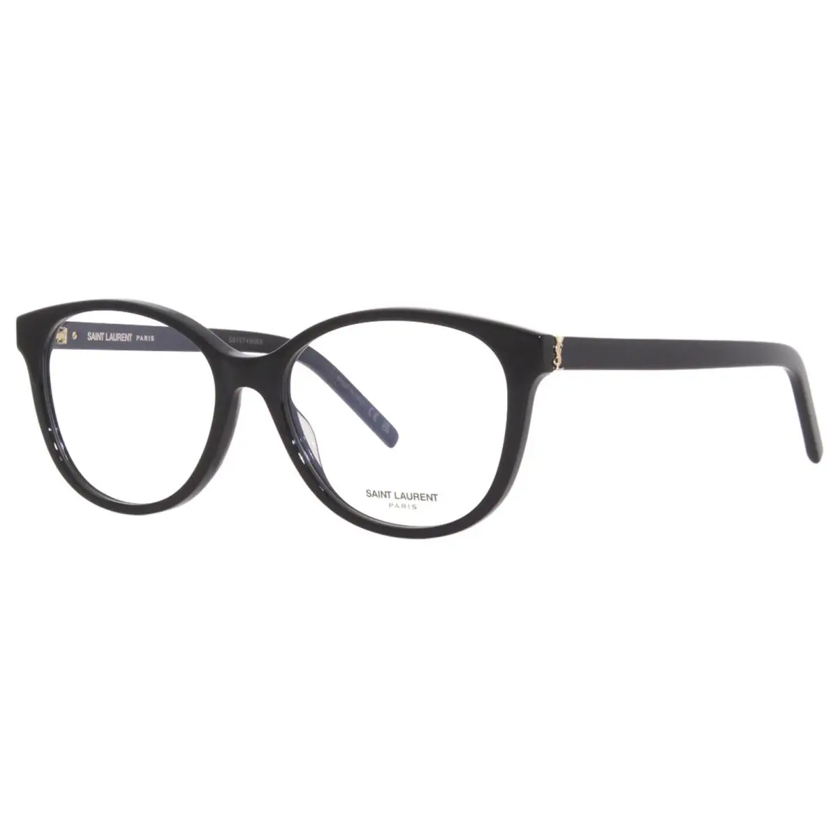 Saint Laurent SL-M112 001 Eyeglasses Frame Women`s Black Full Rim Cat Eye 54mm - Frame: Black, Lens: Demo