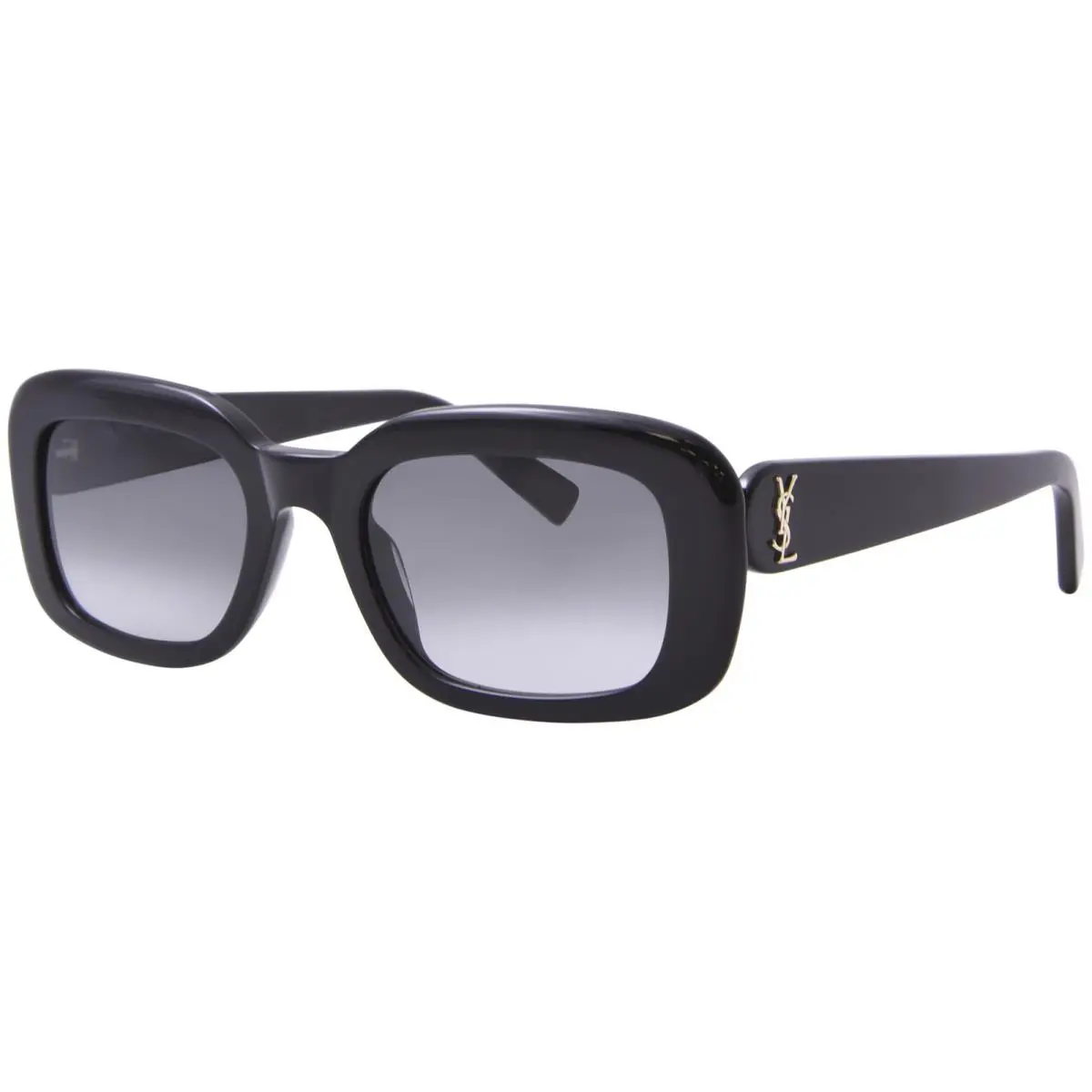 Saint Laurent SL-M130 002 Sunglasses Women`s Black/grey Rectangle Shape 53mm by Yves Saint Laurent
