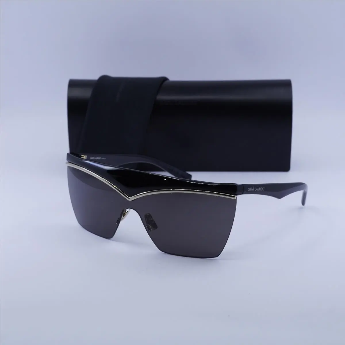 Saint Laurent SL614MASK 001 Black/black 99-1-130 Sunglasses by Yves Saint Laurent