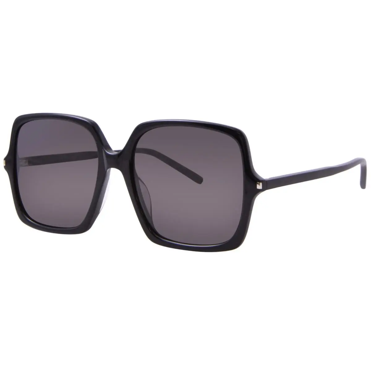 Saint Laurent SL-591 001 Sunglasses Women`s Black/black Oval Shape 57mm