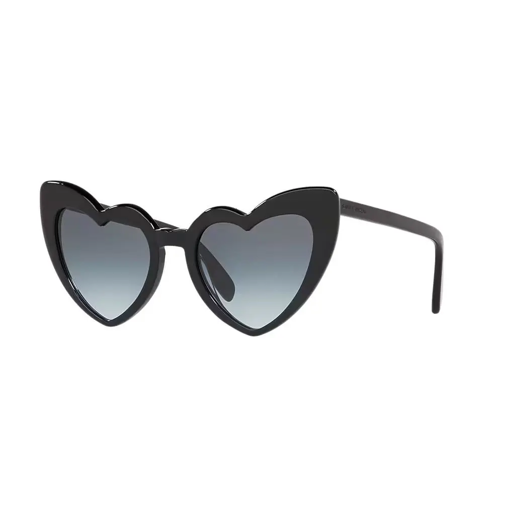 Saint Laurent Grey Gradient Irregular Ladies Sunglasses SL 181 LOULOU-008 54 - Frame: Black, Lens: Grey