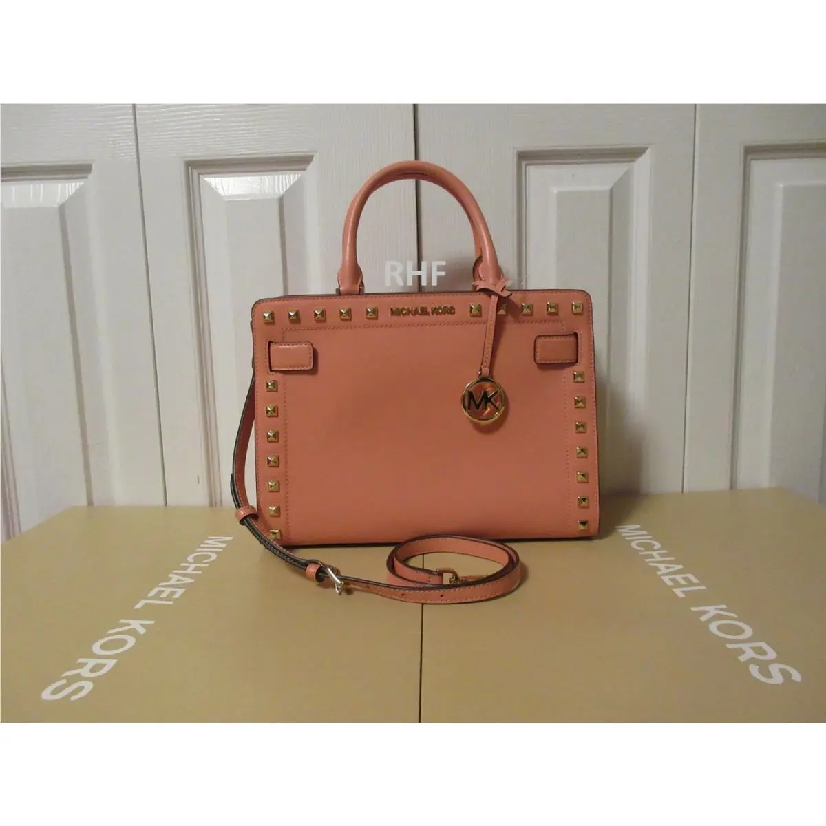 Michael Kors Rayne Medium East West Satchel Leather / Crossbody
