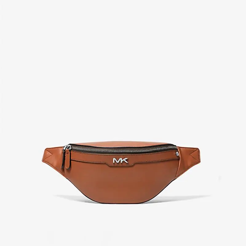 Michael Kors Varick Leather Belt Bag Fanny Pack in Brown