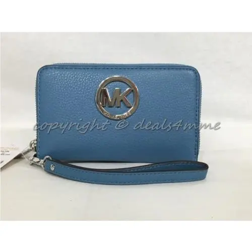 Kors Fulton Multifunction Phone Case Wristlet in Sky Blue