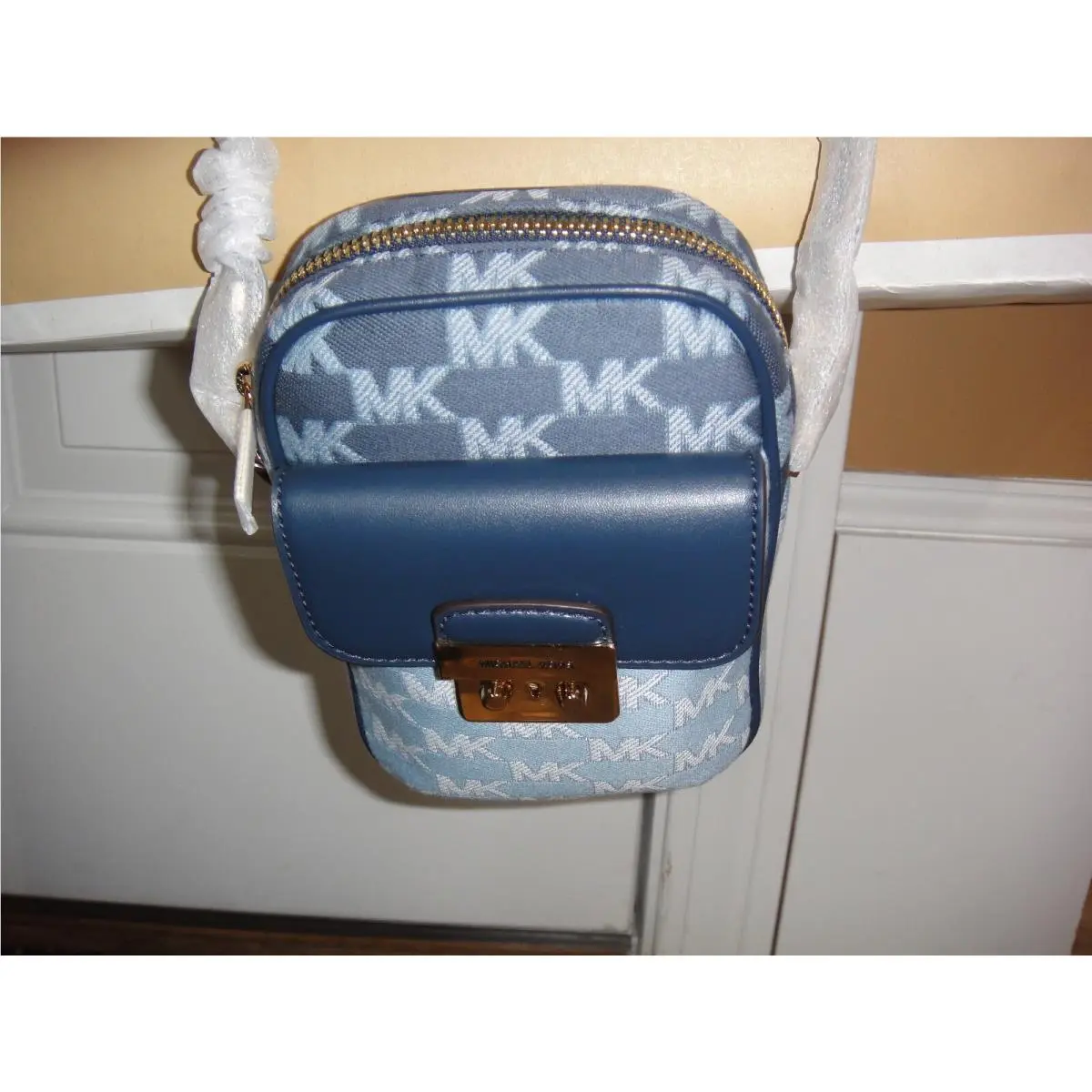 Michael Kors Sloan Editor Signature Top Flap Pocket Crossbody Bag.$348.00