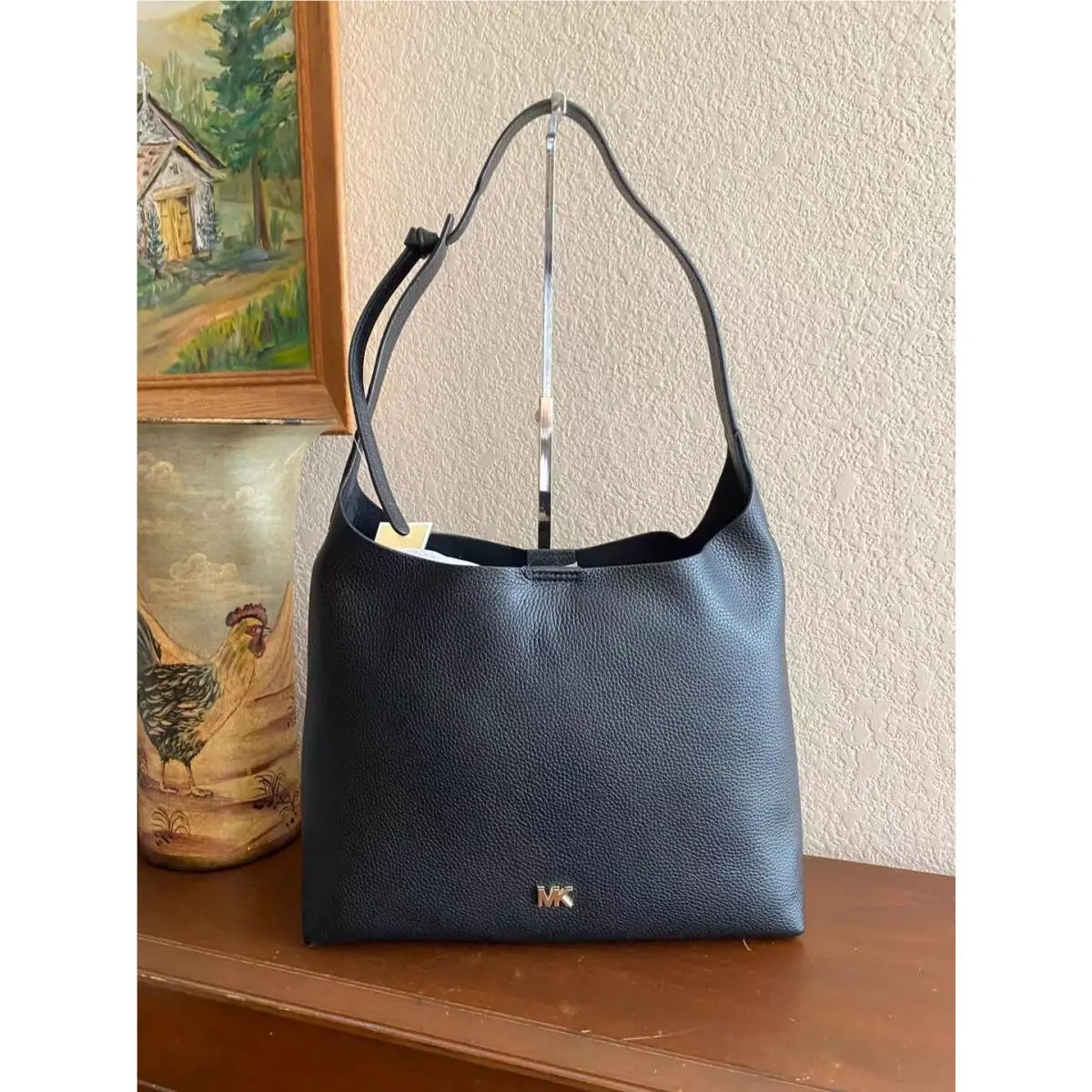 Michael Kors Junie Hobo Shoulder Bag Color-black