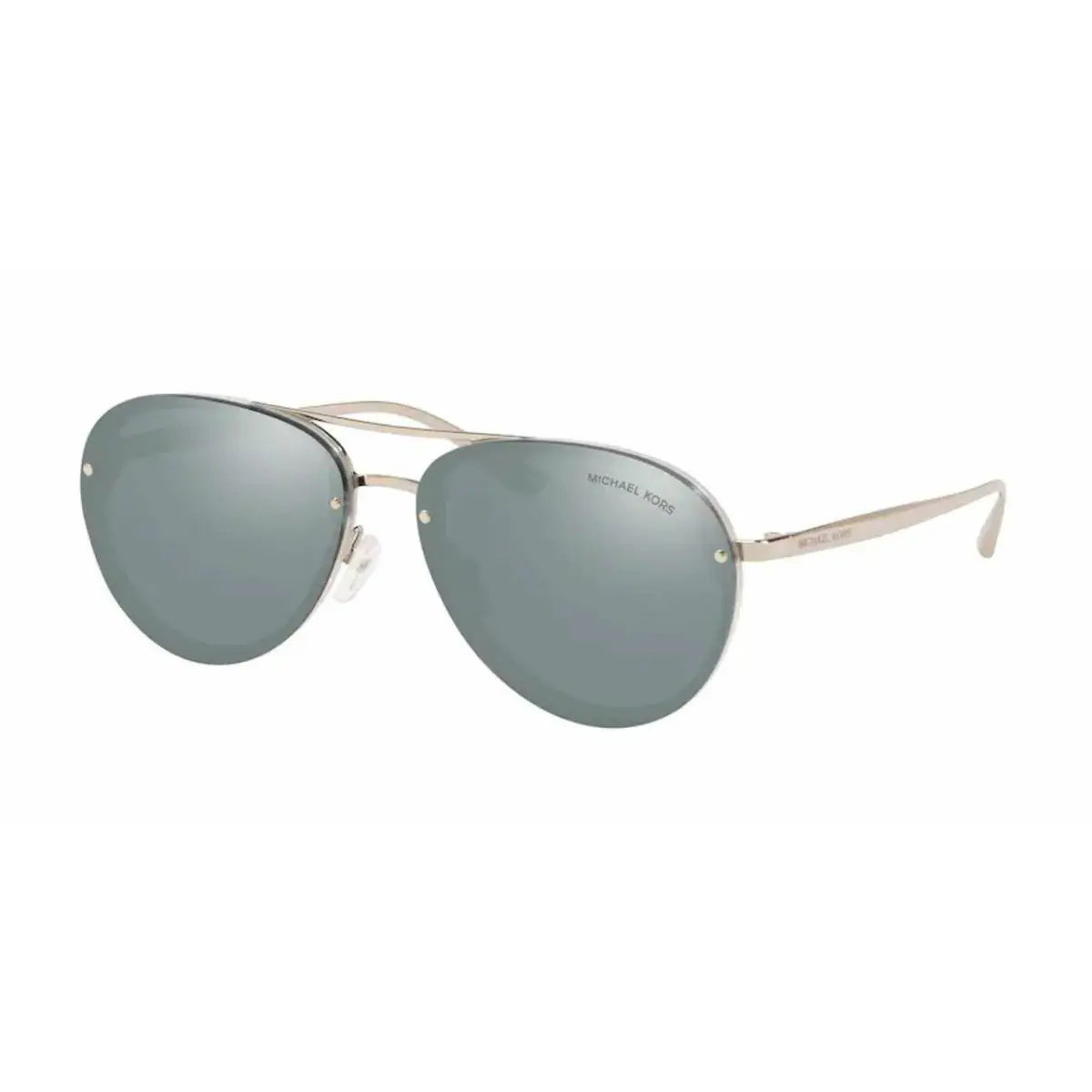 Michael Kors MK2101 39321U Milky Grey Pilot Women`s 60 mm Sunglasses