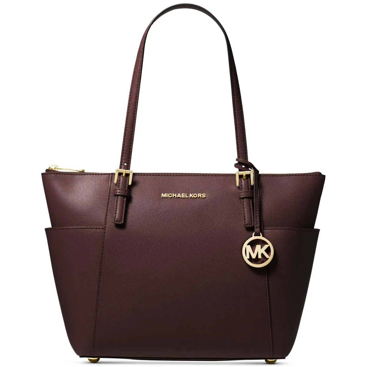 Kors Jet Set Large Crossgrain Leather Tote