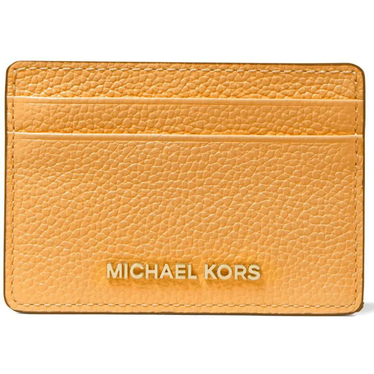 Michael Kors Women s Pebble Leather Card Holder In Color Sun