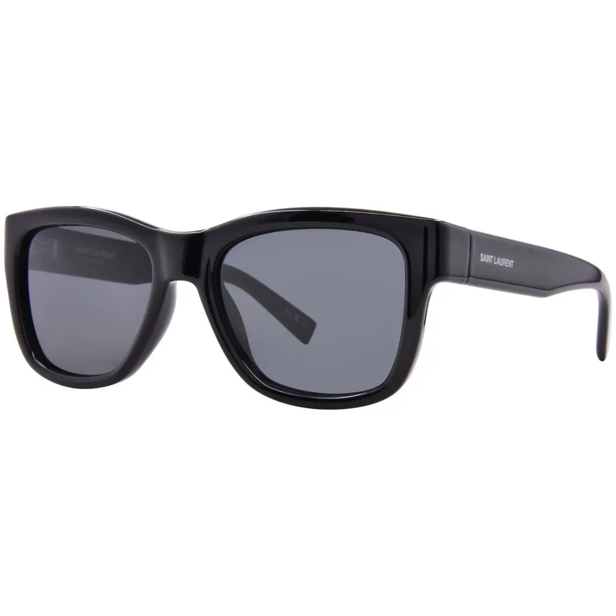 Saint Laurent SL 674 001 Sunglasses Men`s Black/black Lenses Square Shape 54mm