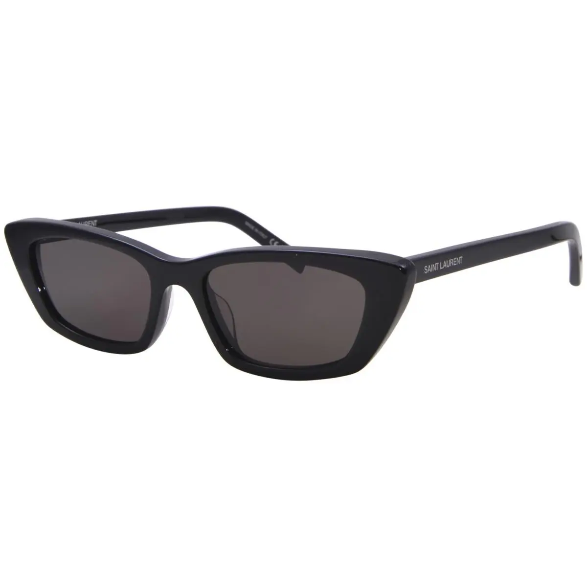 Saint Laurent SL-277 009 Sunglasses Women`s Black/dark Grey Lenses Cat Eye 52mm by Yves Saint Laurent