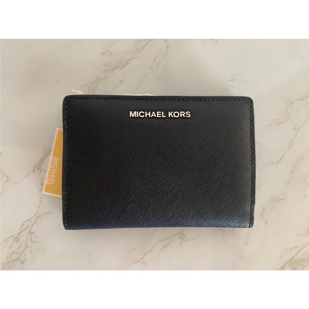 Michael Kors Money Pieces MD Card Case Carry All Wallet Leather Admiral Blue