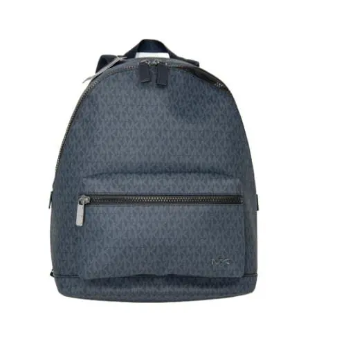 Michael Kors Cooper Large Signature Jet Set Logo Backpack Unisex Baltic Blue