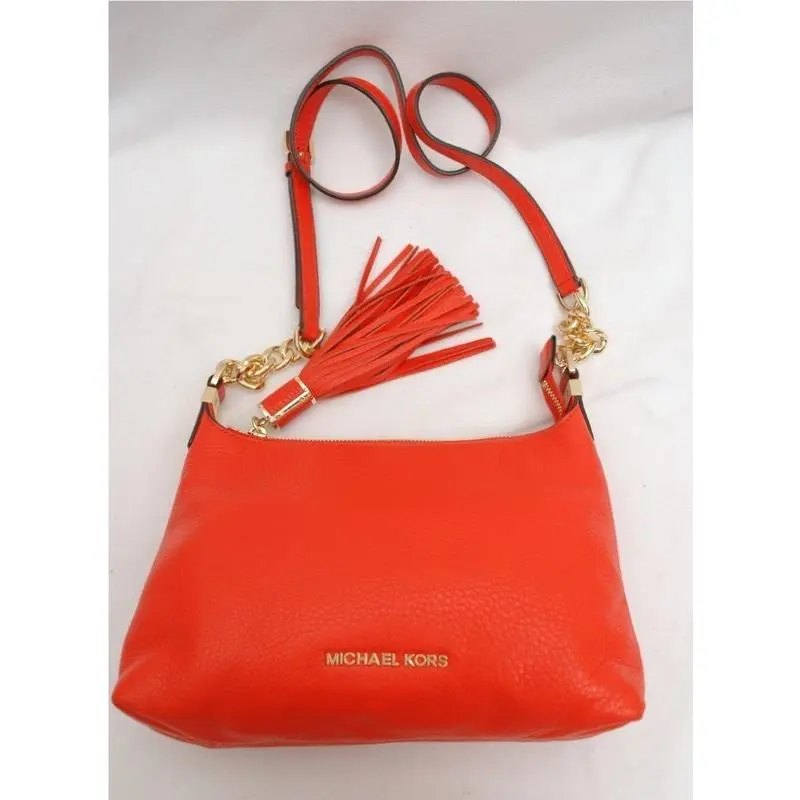 Michael Kors Weston Leather Small Messenger Crossbody Mandar