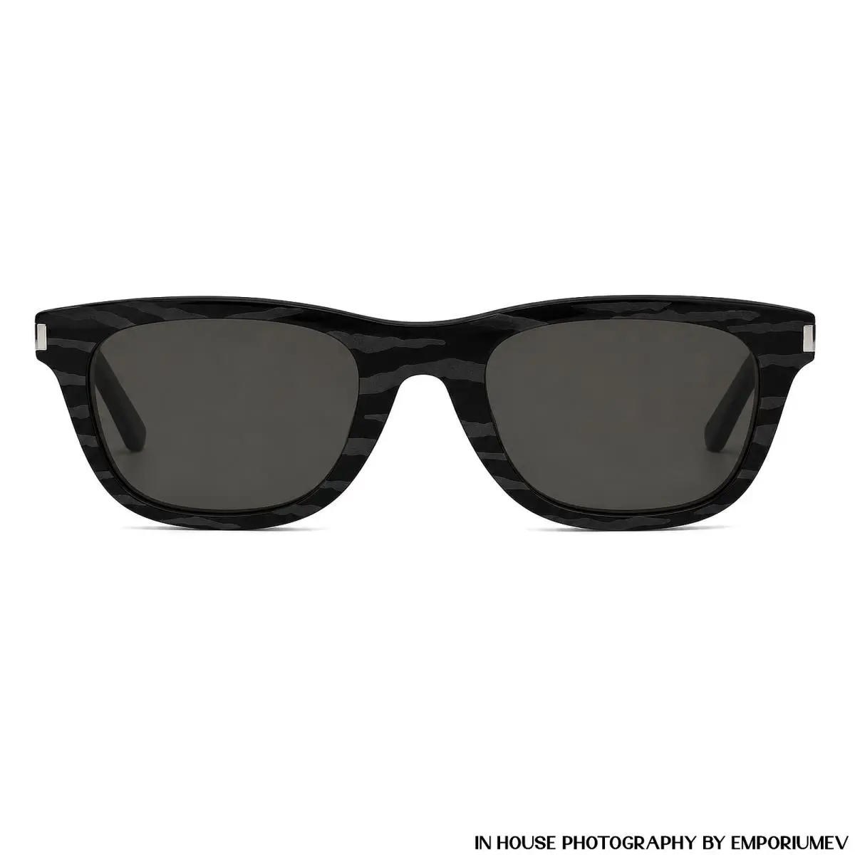 Saint Laurent SL 51 Black Zebra Pattern Sunglasses Square Frame 0282 by Yves Saint Laurent