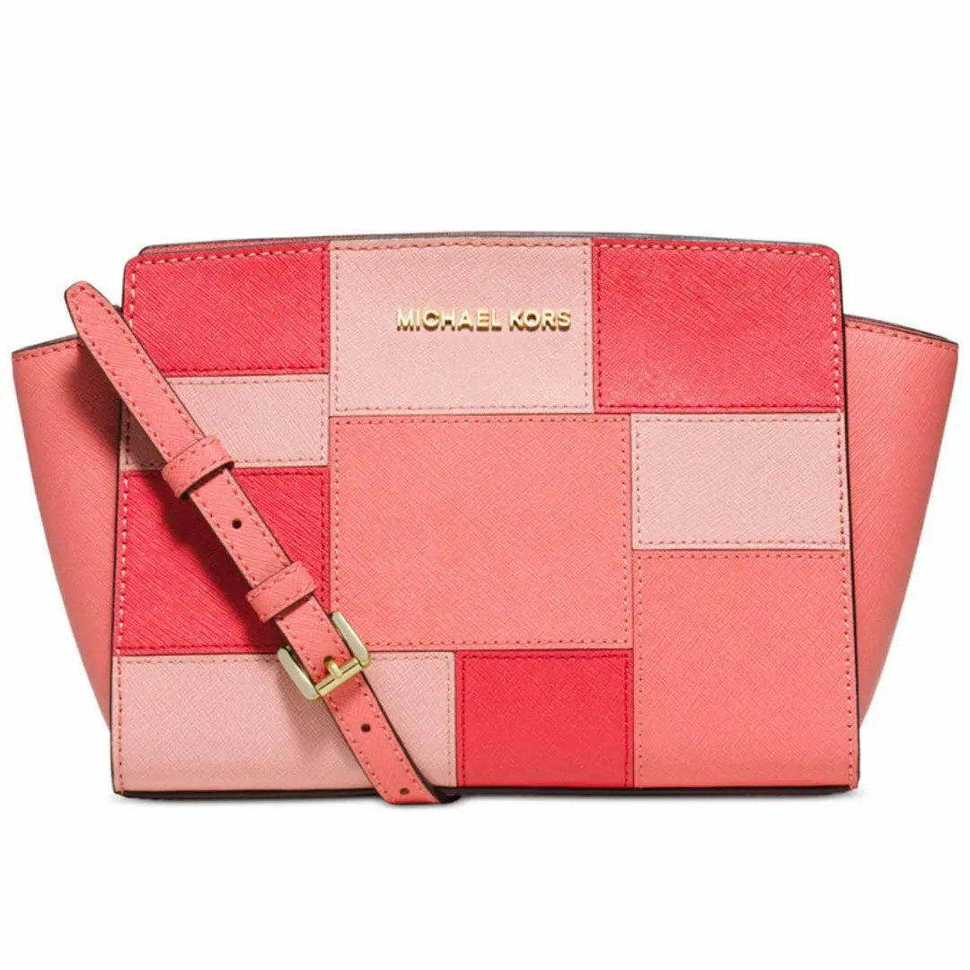 Kors Selma Medium Messenger Pink Grapefruit