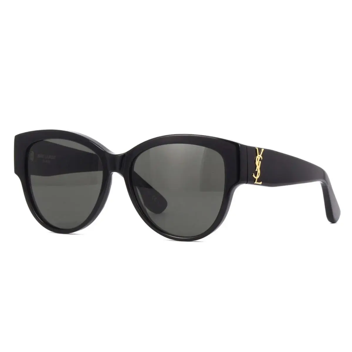 Saint Laurent SL M3 002 55mm Black Gold Ysl Oversized Sunglasses Italy by Yves Saint Laurent