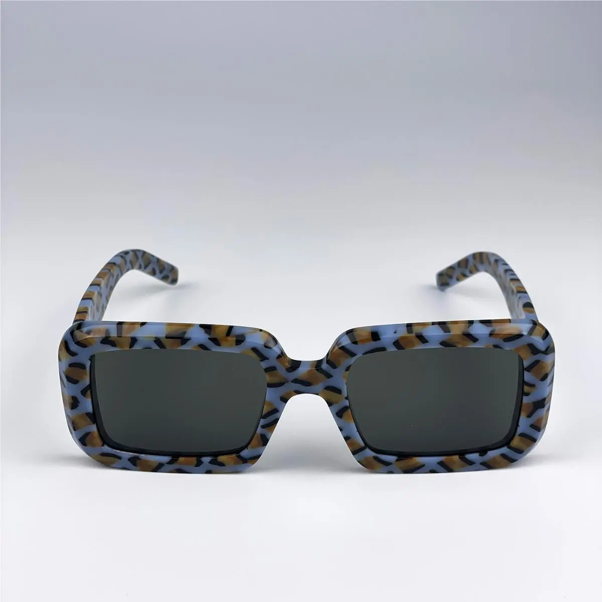 Saint Laurent Men Sunglasses Violet Havana Grey Rectangle SL534 Sunrise 008 by Yves Saint Laurent
