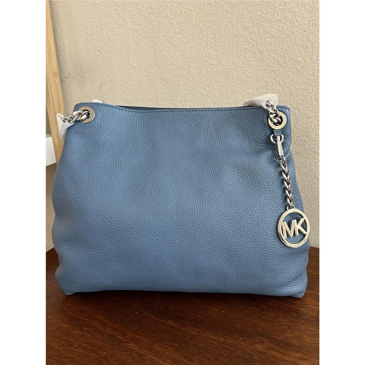 Jet Set Large Chain Shoulder Tote Cornflower Blue by Michael Kors