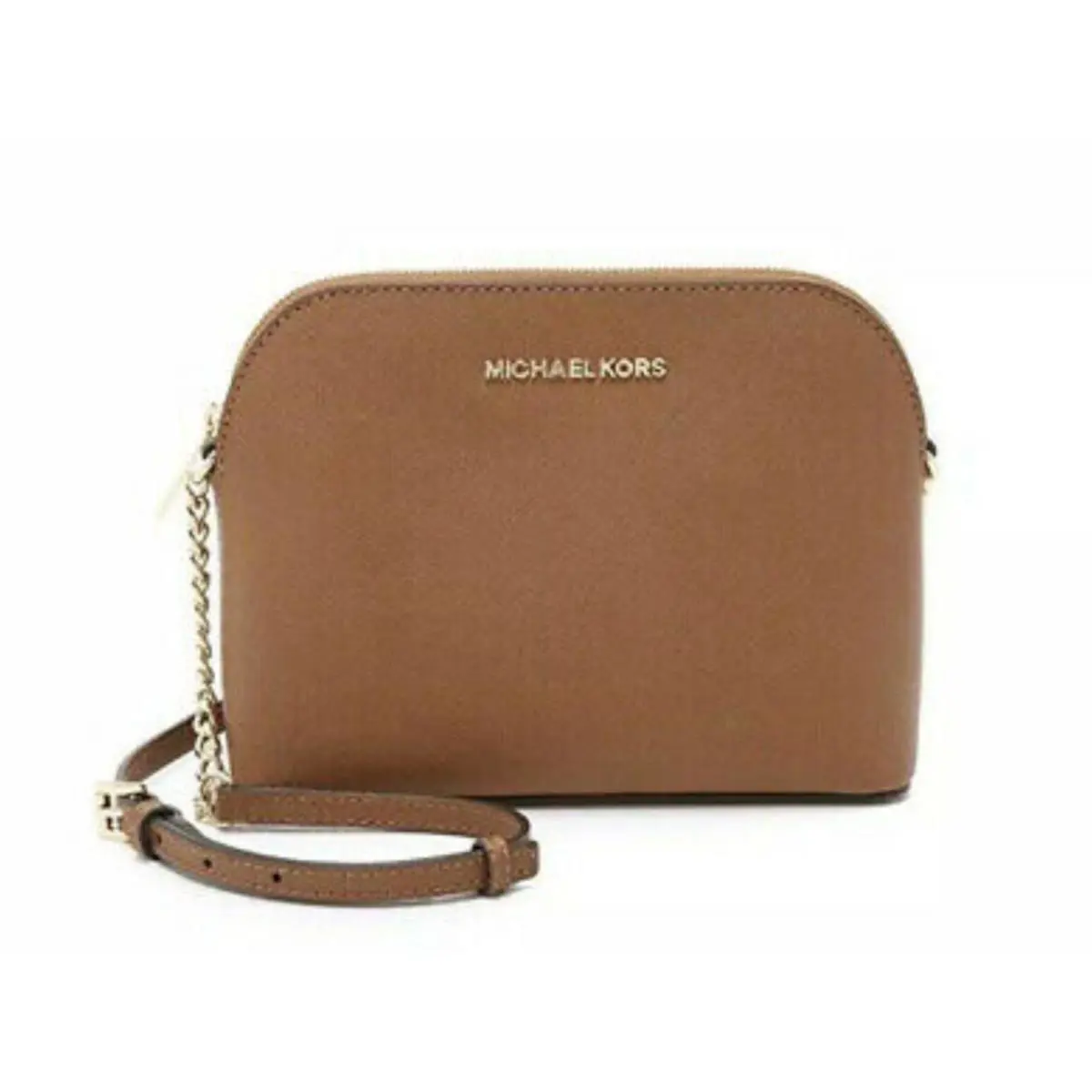 Michael Kors Cindy MK LG Dome Cross-body Bag Luggage Saffiano Leather 38S9XCPC3L