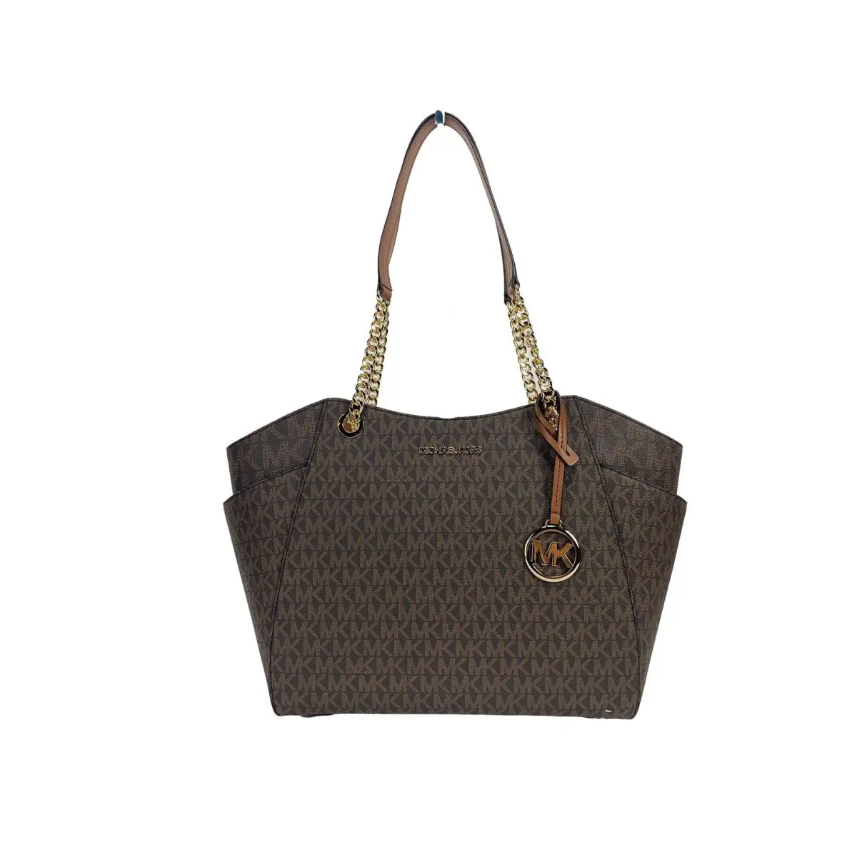 Michael Kors Jet Set Large Chain Brown Shoulder Tote Bag 35S4GTVT3B-200