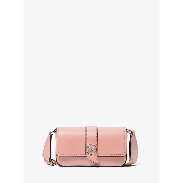 Michael Kors Womens Extra Small Greenwich Sling Crossbody Bag Pink