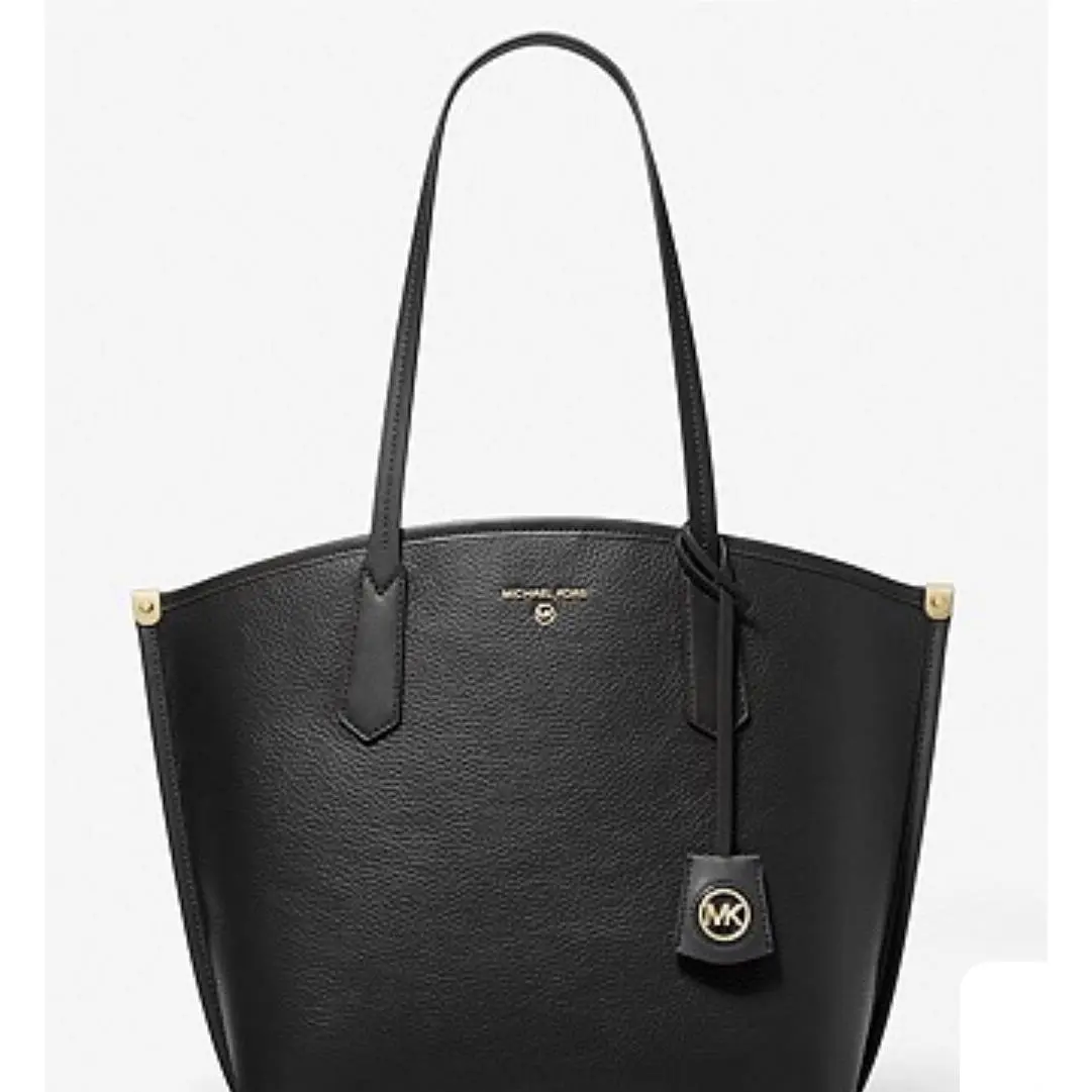 Michael Kors Jane Large Pebbled Leather Tote Black