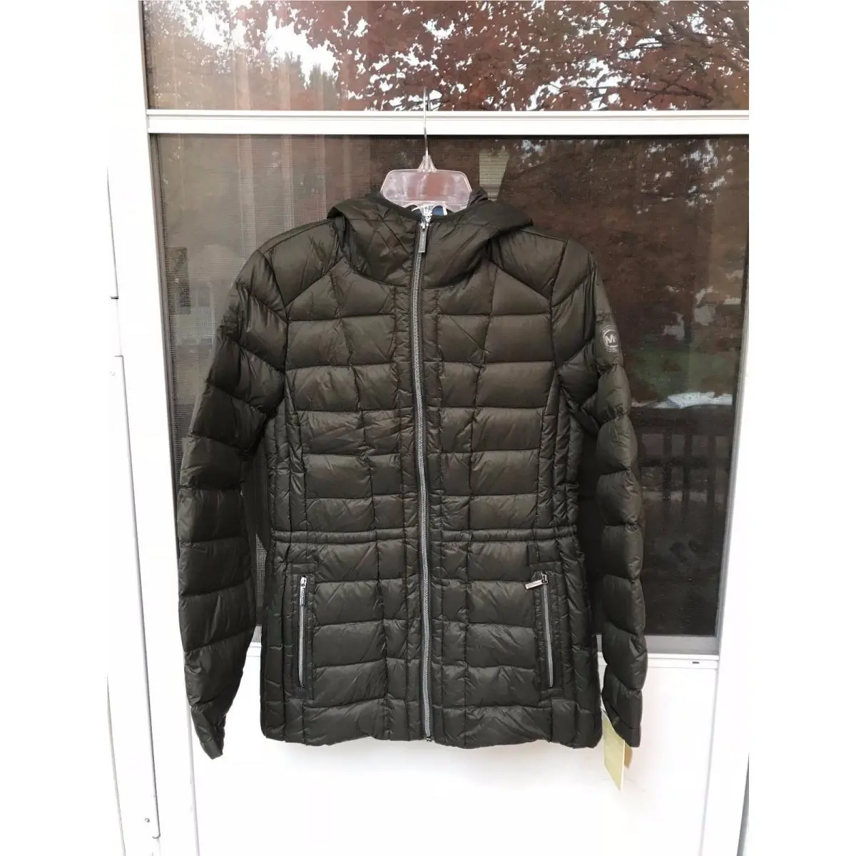 Women`s Michael Kors Jacket Dark Olive MA822507C47 Size M