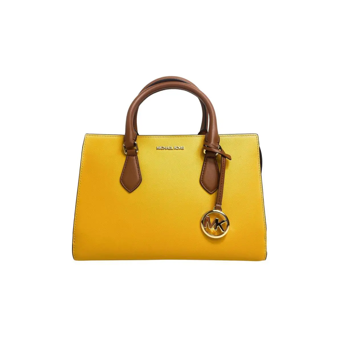 Michael Kors Sheila Satchel in Jasmine Yellow Multi - Exterior: Jasmine Yellow