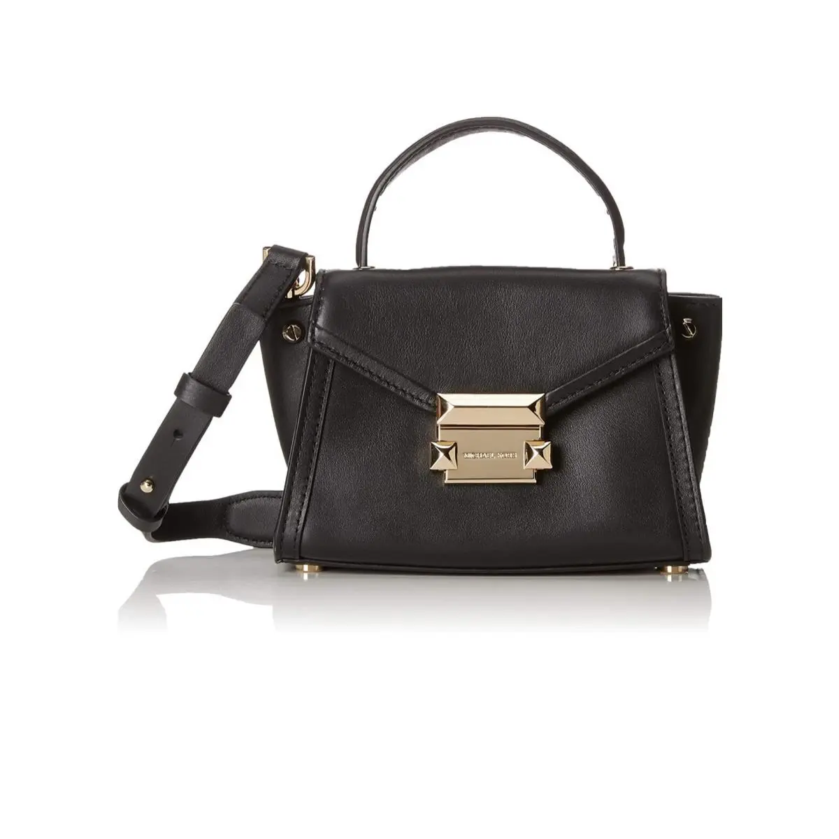 Kors Women`s Black Whitney Mini Crossbody Handbag Leather