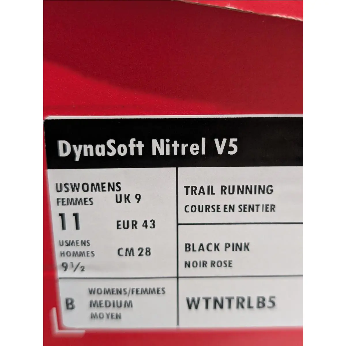 New Balance shoes - New Balance Dynasoft Nitrel v5 - WTNTRLB5 - Black/Pink 9