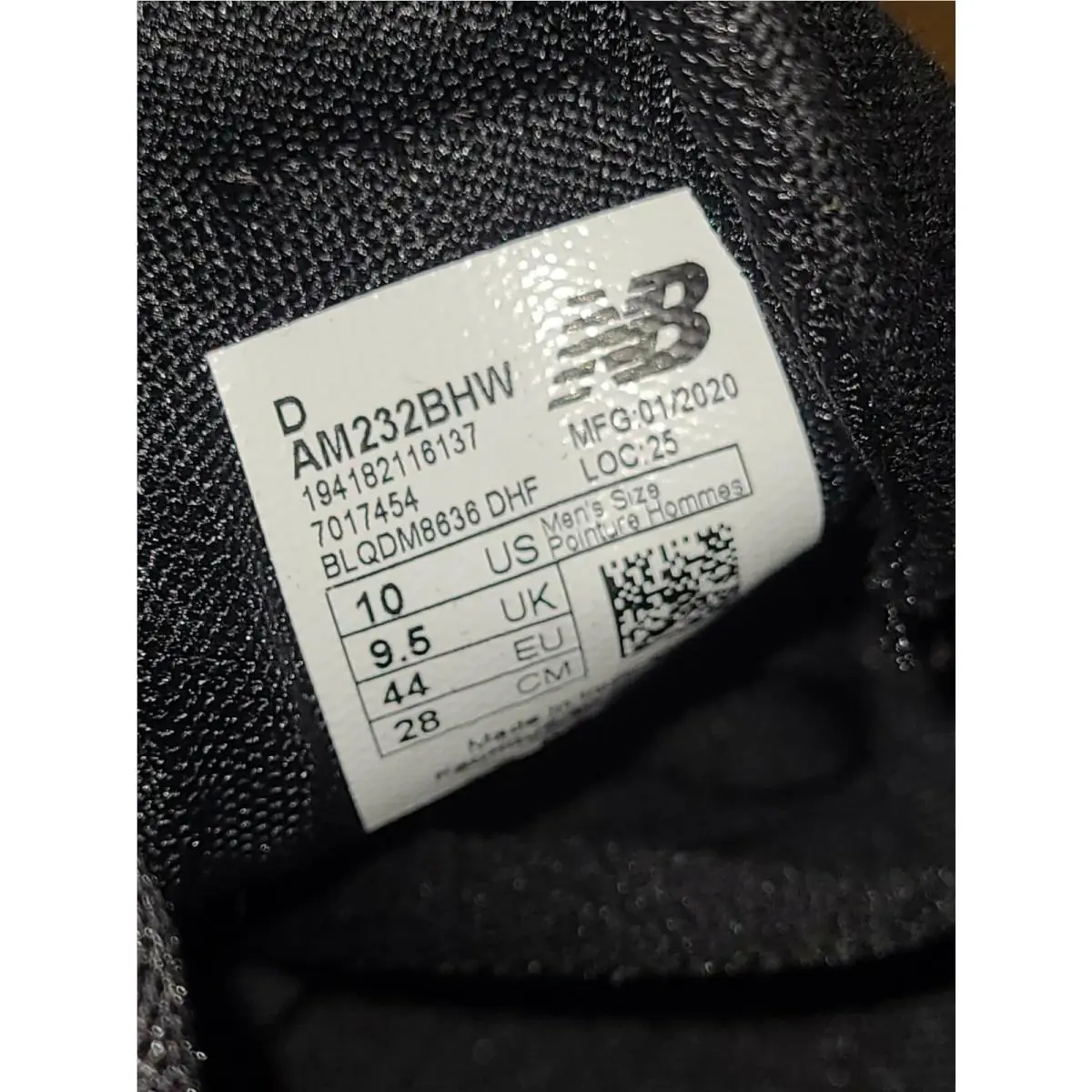 New Balance shoes - AM232BHW - AM232BHW - Black/White 5