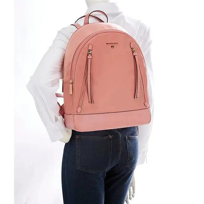 Michael Kors Brooklyn Large Nylon Backpack - Primrose Pink