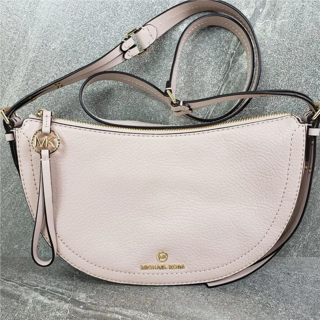 Michael Kors Purse Pink Camden Small Messenger Bag Leather Handbag
