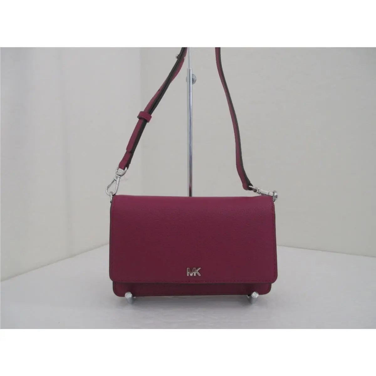 Michael Kors Multifunction Phone Leather CROSSBODY-$128-GARNET