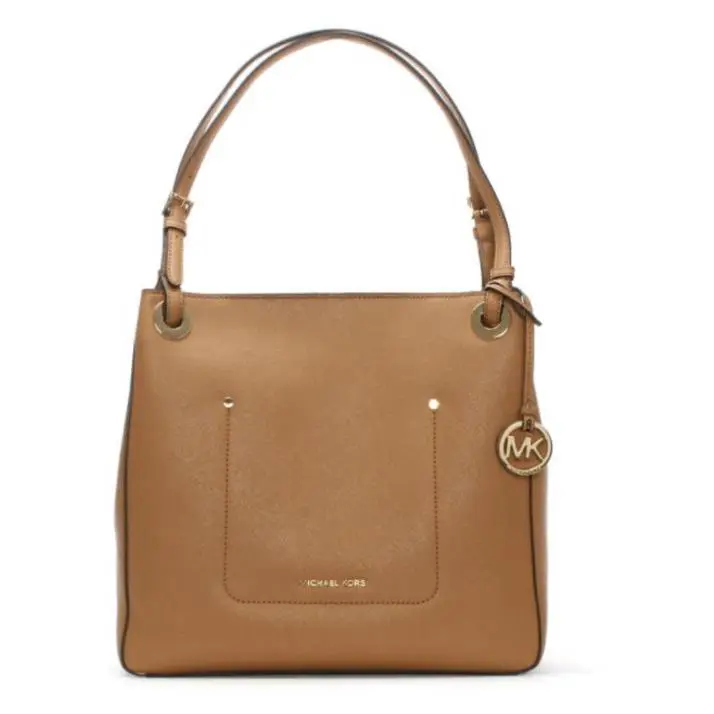 Michael Kors Walsh Bag MD Shoulder Acorn Tote Bag Leather Handbag - Exterior: Acorn