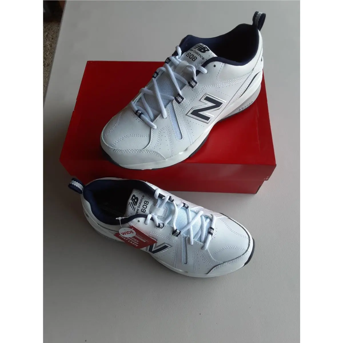 New Balance shoes - New Balance 608v5 - MX608WN5 - White Blue (UPC: 191902851859) 0