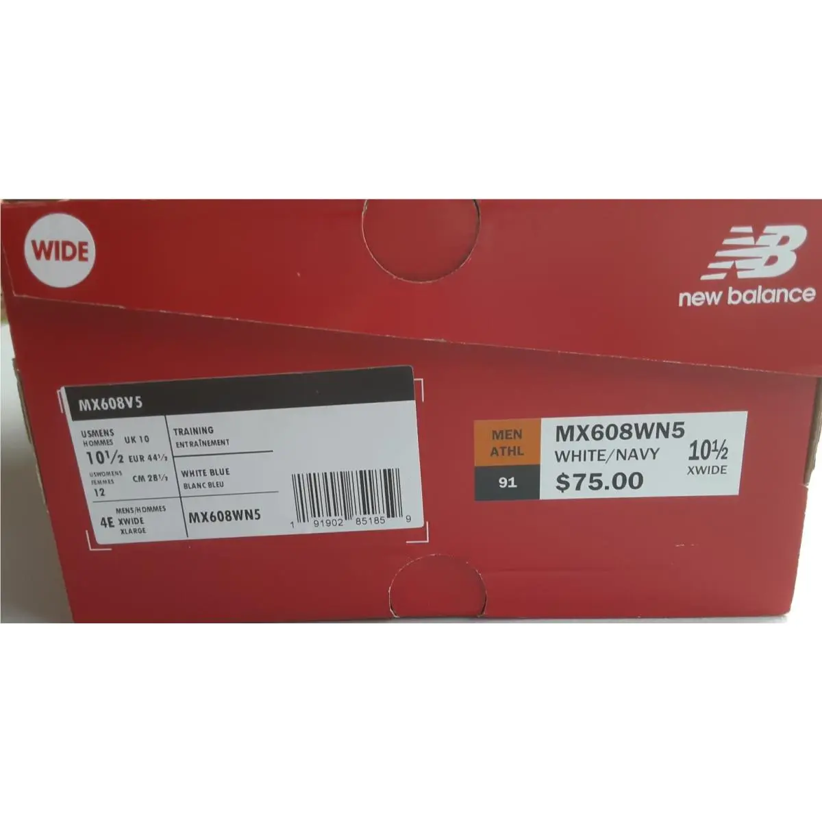 New Balance shoes - New Balance 608v5 - MX608WN5 - White Blue (UPC: 191902851859) 5