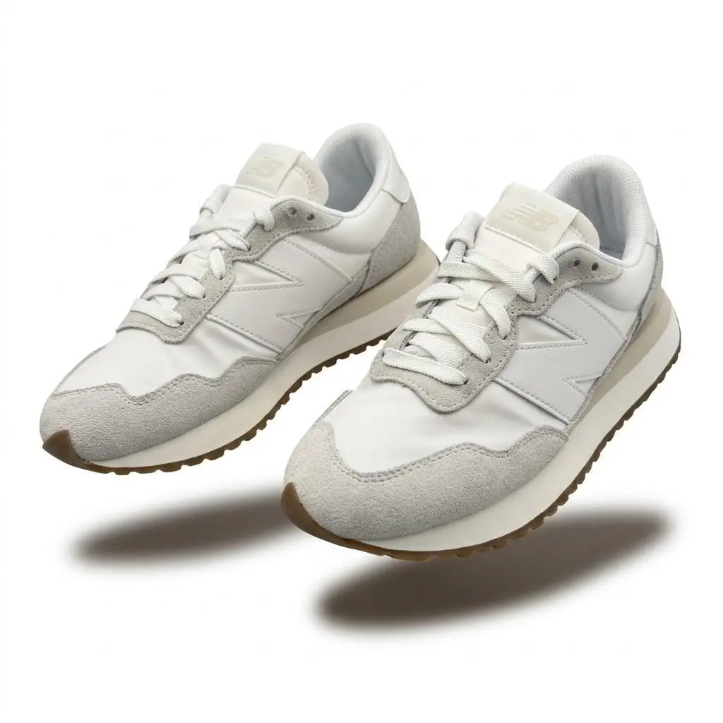 New Balance 237 Sneakers Womens 9 Gray White New WS237NN Retro Lifestyle Shoes
