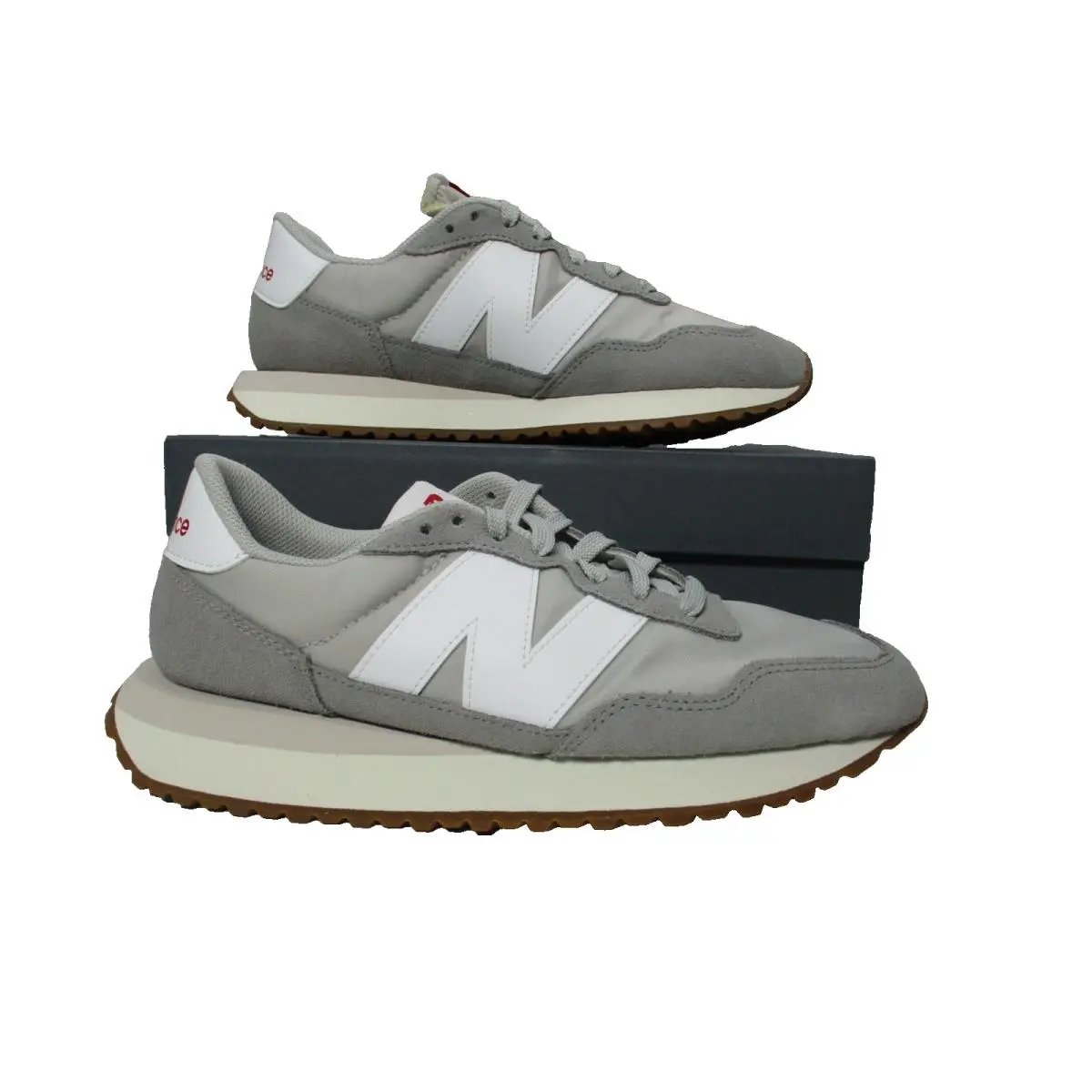 New Balance 237 V1 Classic Sneakers Nimbus Gray White Womens Sz 9.5