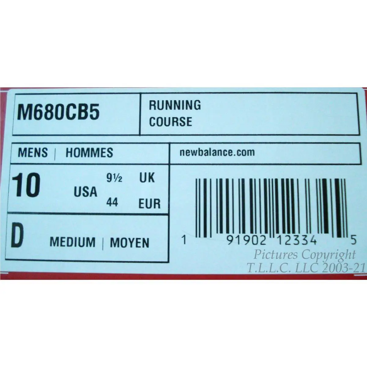 New Balance shoes - RUNNING COURSE - RUNNING COURSE - M680CB5 - BLACK/SILVER/WHITE (UPC: 191902123345) 4