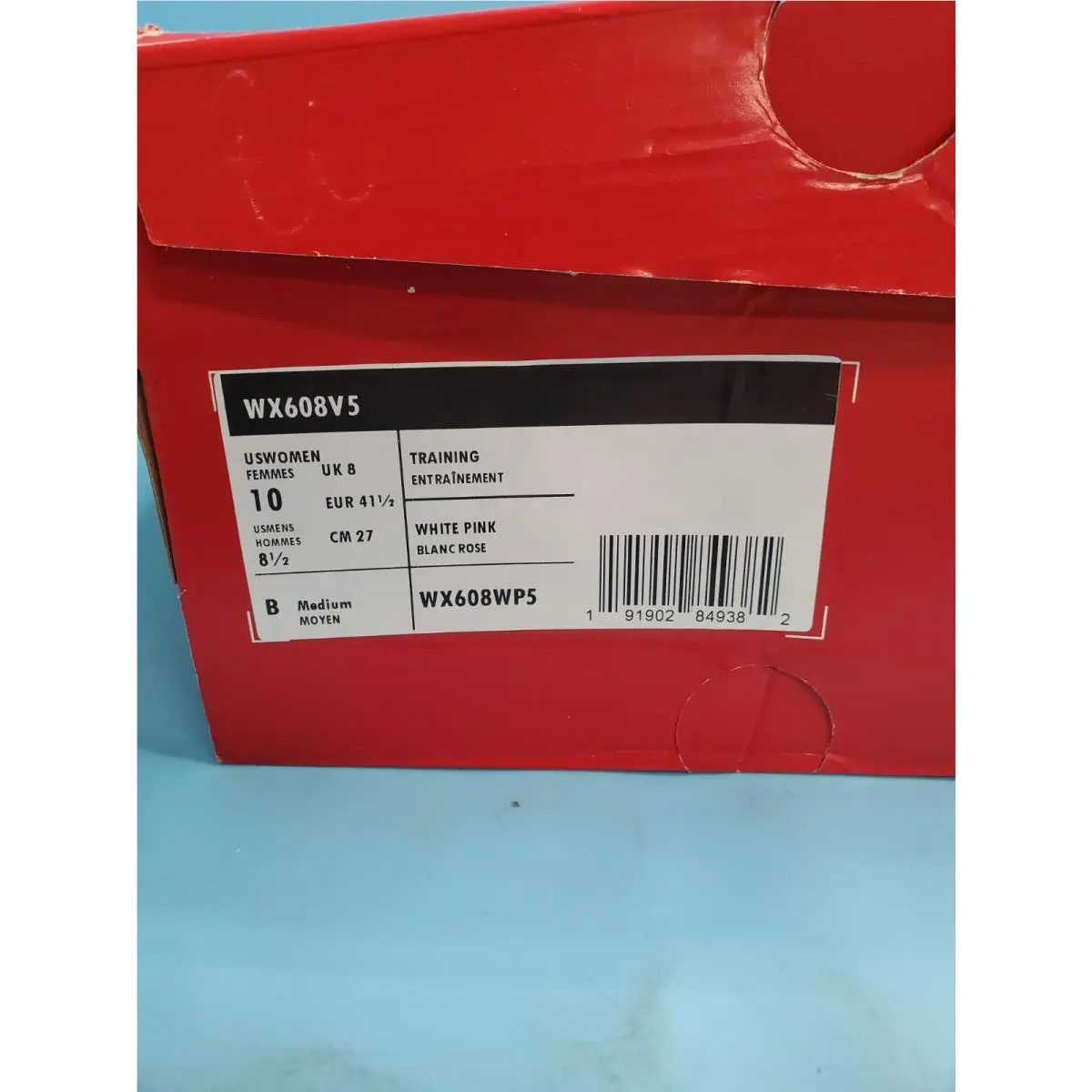 New Balance shoes - WX608V5 - WX608V5 - White/Pink (UPC: 191902849382) 0
