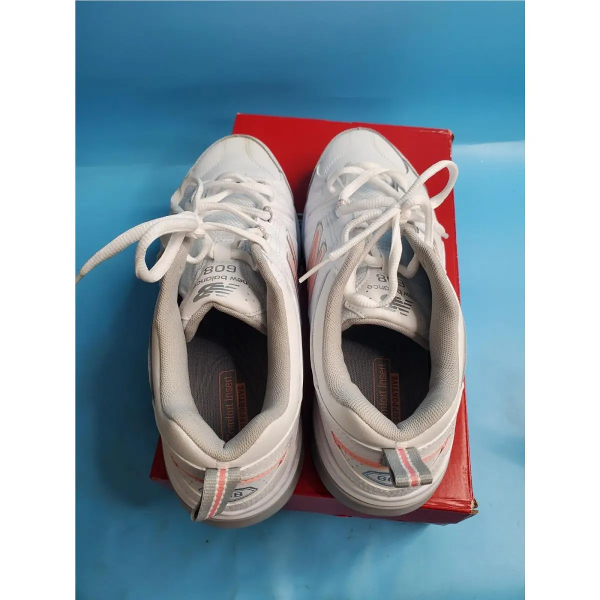 New Balance shoes - WX608V5 - WX608V5 - White/Pink (UPC: 191902849382) 4